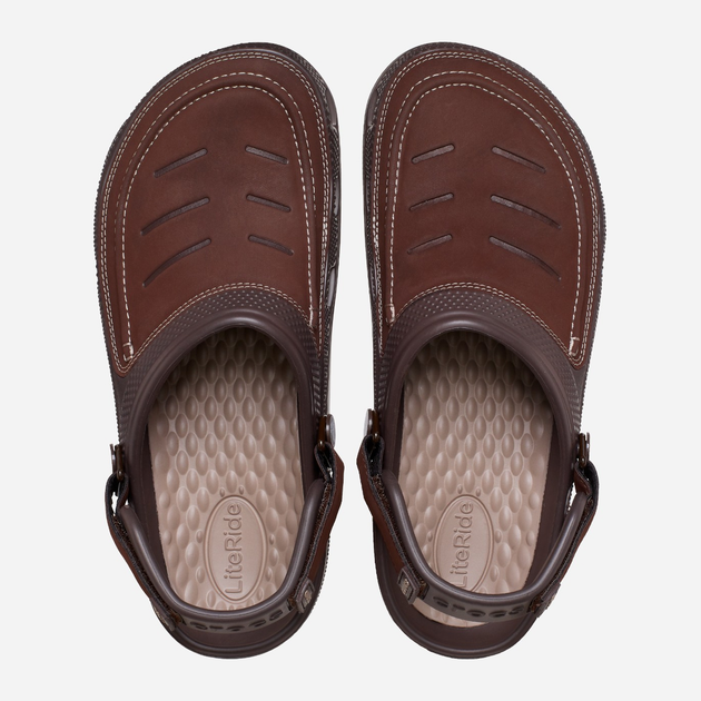 Чоловічі крокси Crocs Yukon Vista II LR Clog M 207689-23D 45-46 Коричневі (191448934245) - зображення 4
