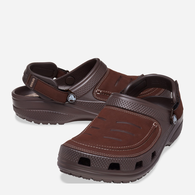 Чоловічі крокси Crocs Yukon Vista II LR Clog M 207689-23D 48-49 Коричневі (191448934269) - зображення 3