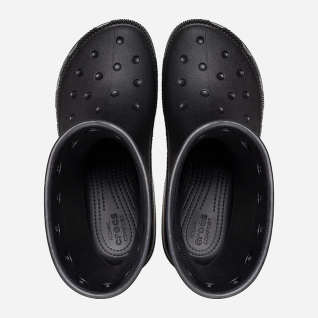 Чоловічі гумові чоботи низькі Crocs Classic Rain Boot 208363-001 46-47 Чорні (196265279630) - зображення 5