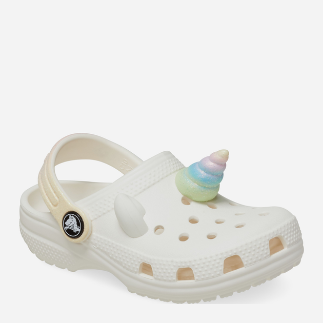 Chodaki dziecięce dla dziewczynki Crocs Classic Iam Rainbow Unicorn Clog T 209701-0WV 23-24 Mleczne (196265543540) - obraz 2