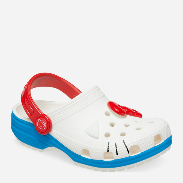 Chodaki dziecięce dla dziewczynki Crocs Hello Kitty Iam Classic Kids Clog 209454-100 32-33 Białe (196265573615) - obraz 2