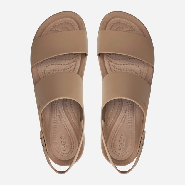 Sandały damskie na platformie Crocs Brooklyn Low Wedge W 206453-2EL 38-39 Beżowe (196265590889) - obraz 5