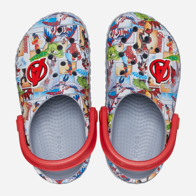 Дитячі крокси-сабо для хлопчика Crocs Avengers Off Court Clog T 209945-0ID 23-24 Сірі (196265674213) - зображення 4