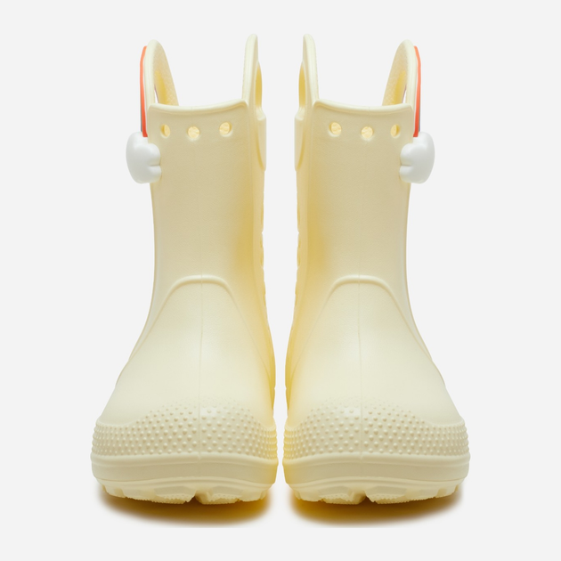 Дитячі гумові чоботи для дівчинки Crocs Handle It Rainbpw Rain Boot Kids 210026-76O 23-24 Молочні (196265679591) - зображення 4