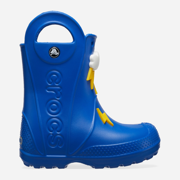 Дитячі гумові чоботи для хлопчика Crocs Handle It Lightning Bolt Rain Boot Kids 210027-4KZ 25-26 Сині (196265679720) - зображення 1