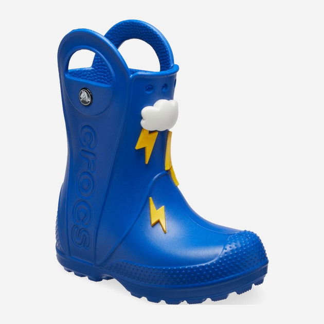 Дитячі гумові чоботи для хлопчика Crocs Handle It Lightning Bolt Rain Boot Kids 210027-4KZ 25-26 Сині (196265679720) - зображення 2