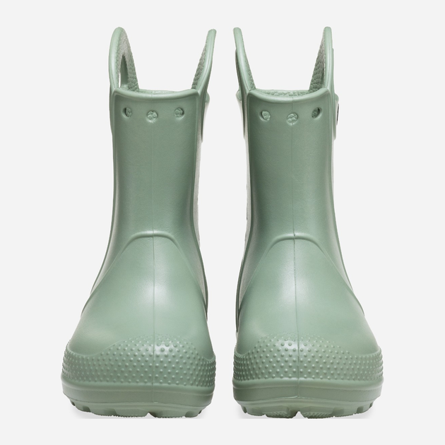 Дитячі гумові чоботи для хлопчика Crocs Handle Rain Boot Kids 12803-308 28-29 Салатові (196265744480) - зображення 4