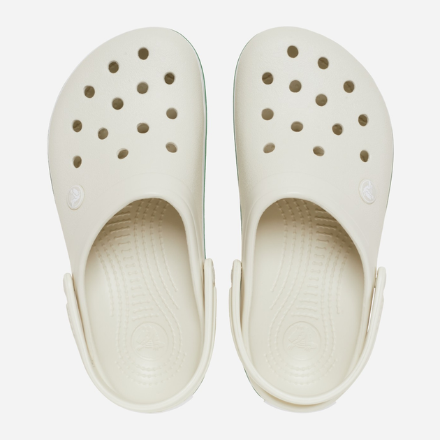 Підліткові крокси-сабо для хлопчика Crocs Crocband Kids Clog 207006-0HZ 37-38 Молочні (196265747207) - зображення 4