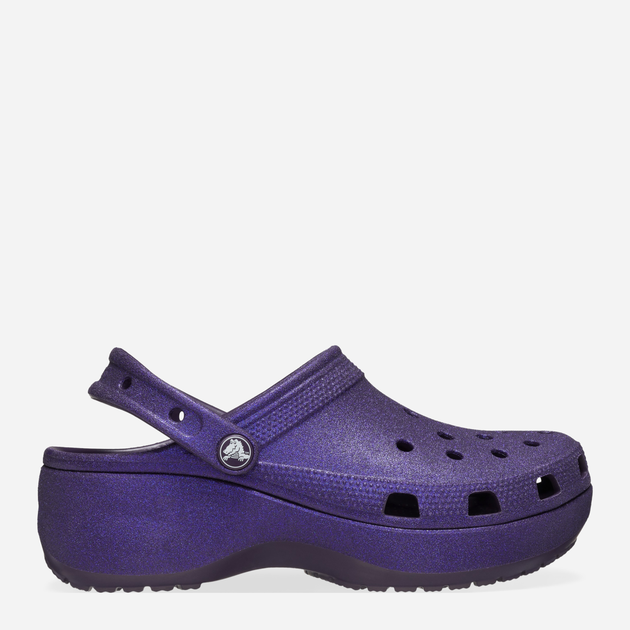 Chodaki damskie na platformie Crocs Classic Platform Glitter Clog W 207241-5AS 41-42 Fioletowe (196265748136) - obraz 1