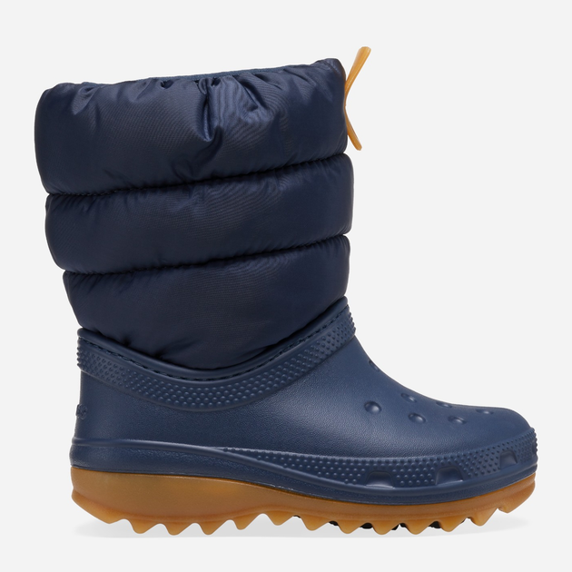 Дитячі зимові чоботи-дутики для хлопчика Crocs Classic Neo Puff Boot T 207683-4PQ 27-28 Темно-сині (196265749416) - зображення 1