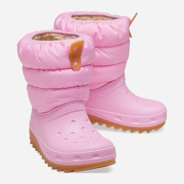 Śniegowce dziecięce dla dziewczynki ocieplane Crocs Classic Neo Puff Boot T 207683-6XQ 27-28 Jasnoróżowe (196265749485) - obraz 3