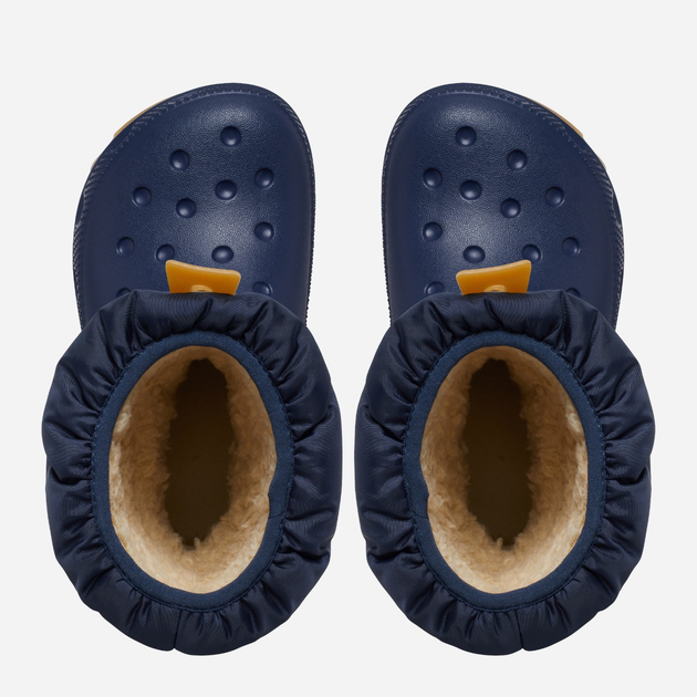 Підліткові зимові чоботи-дутики для хлопчика Crocs Classic Neo Puff Boot K 207684-4PQ 36-37 Темно-сині (196265749614) - зображення 5