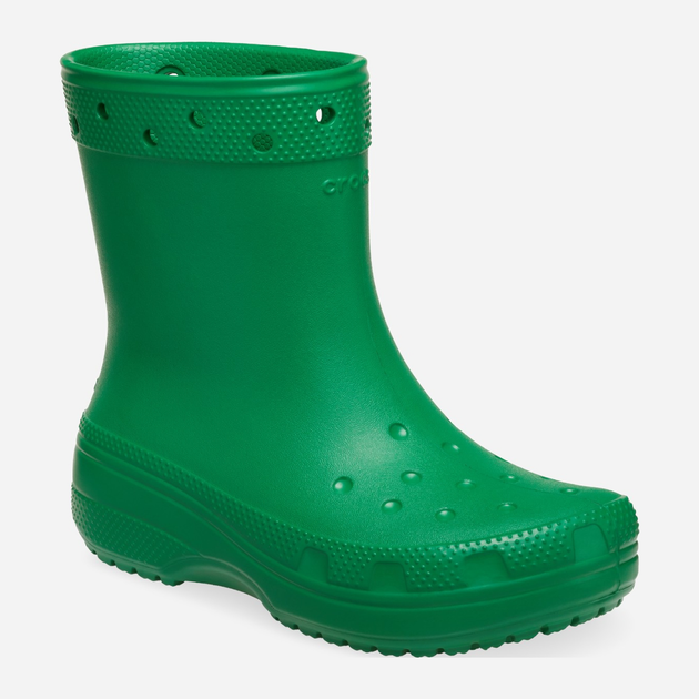 Чоловічі гумові чоботи низькі Crocs Classic Rain Boot 208363-3WH 46-47 Зелені (196265751877) - зображення 2