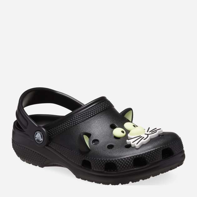 Дитячі крокси для дівчинки Crocs Classic Glow Black Cat Clog Kids T 210197-001 24-25 Чорні (196265770083) - зображення 2