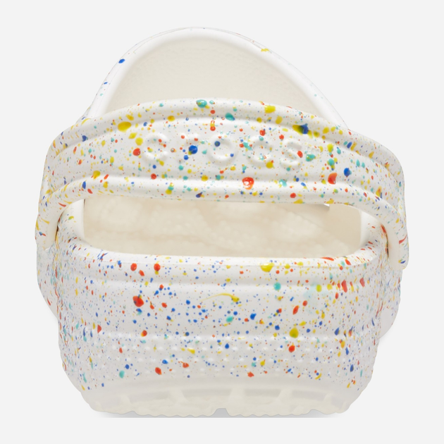 Дитячі крокси-сабо для дівчинки Crocs Classic Paint Splatter Clog Kids 210349-94S 29-30 Білі (196265775552) - зображення 5