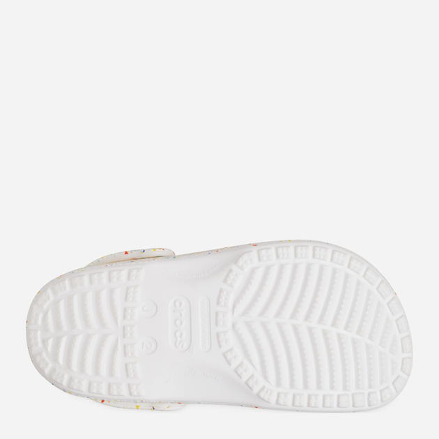 Дитячі крокси-сабо для дівчинки Crocs Classic Paint Splatter Clog Kids 210349-94S 30-31 Білі (196265775569) - зображення 6
