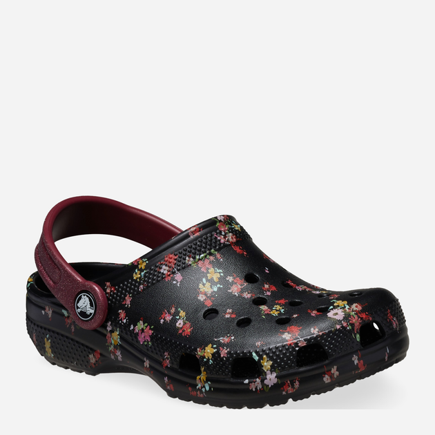 Дитячі крокси для дівчинки Crocs Classic Ditsy Floral Clog K 210354-0C4 28-29 Чорні (196265775637) - зображення 2