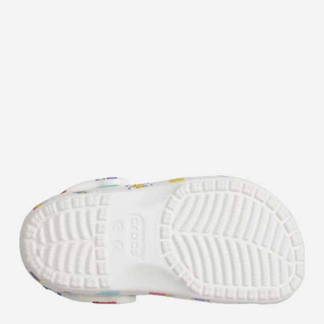 Chodaki dziecięce dla dziewczynki Crocs Classic Doodle Print Clog T 210357-94S 23-24 Białe (196265775941) - obraz 7