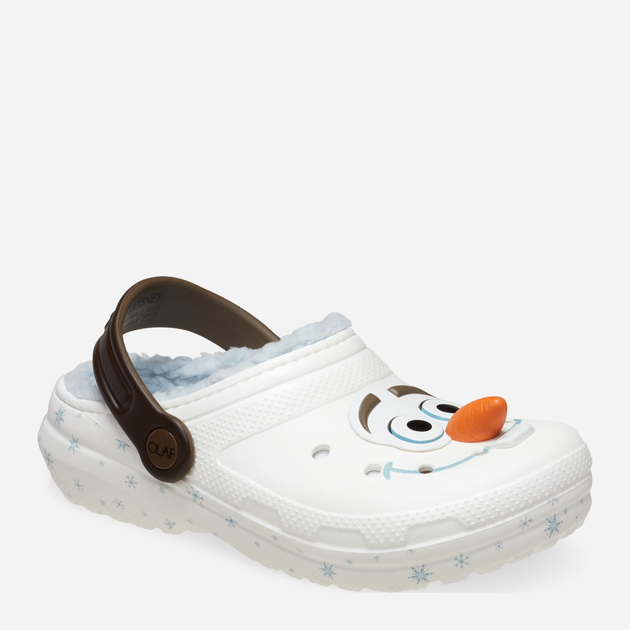 Дитячі крокси для дівчинки Crocs Classic Frozen Olaf Clog Kids 210234-90H 34-35 Білі (196265808038) - зображення 2