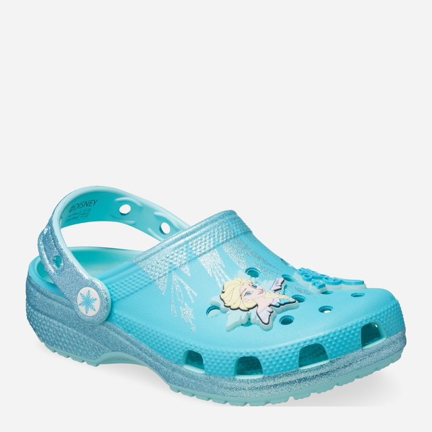 Chodaki dziecięce dla dziewczynki Crocs Classic Frozen Elsa Clog T 210237-90H 23-24 Niebieskie (196265808274) - obraz 2