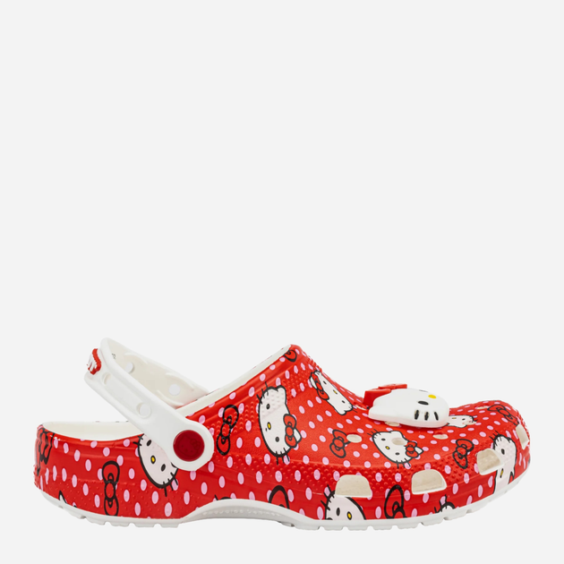 Дитячі крокси для дівчинки Crocs Classic Hello Kitty Red Clog K 210576-90H 30-31 Червоні (196265827398) - зображення 1