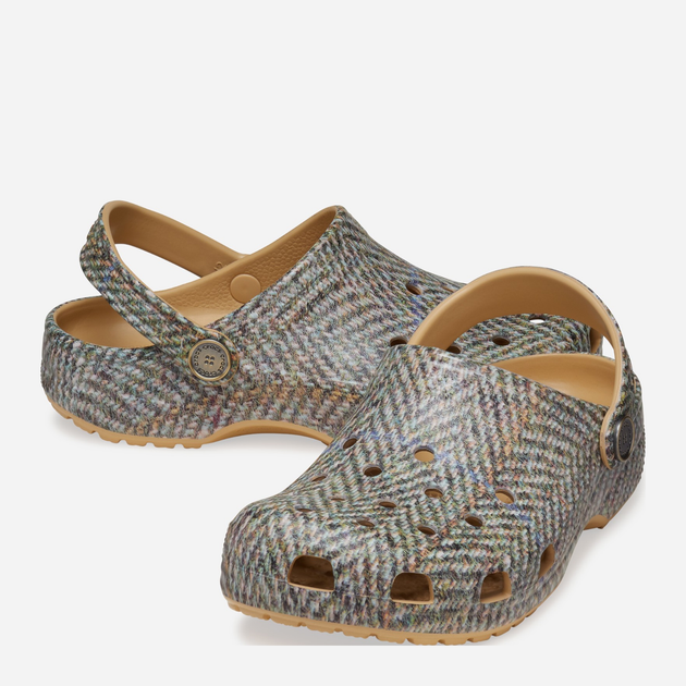 Дитячі крокси-сабо для хлопчика Crocs Classic Tweed Clog K 210799-209 30-31 Світло-коричневі (196265856718) - зображення 3