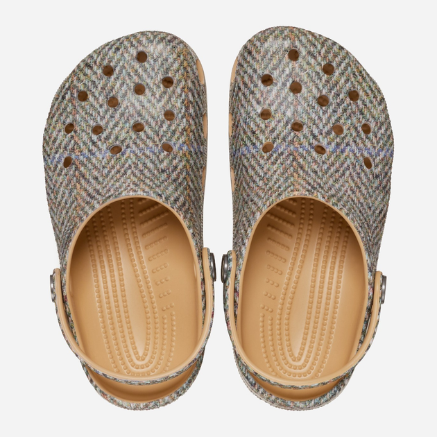 Дитячі крокси-сабо для хлопчика Crocs Classic Tweed Clog K 210799-209 28-29 Світло-коричневі (196265856695) - зображення 4