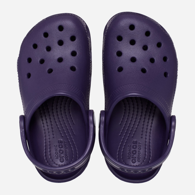 Дитячі крокси-сабо для хлопчика Crocs Classic Kids Clog T 206990-5AS 27-28 Темно-фіолетові (196265875665) - зображення 4
