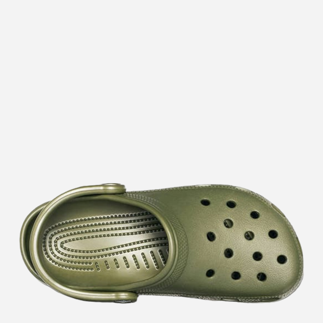 Жіночі крокси Crocs Classic 10001-309 39-40 Оливкові (841158050772) - зображення 4