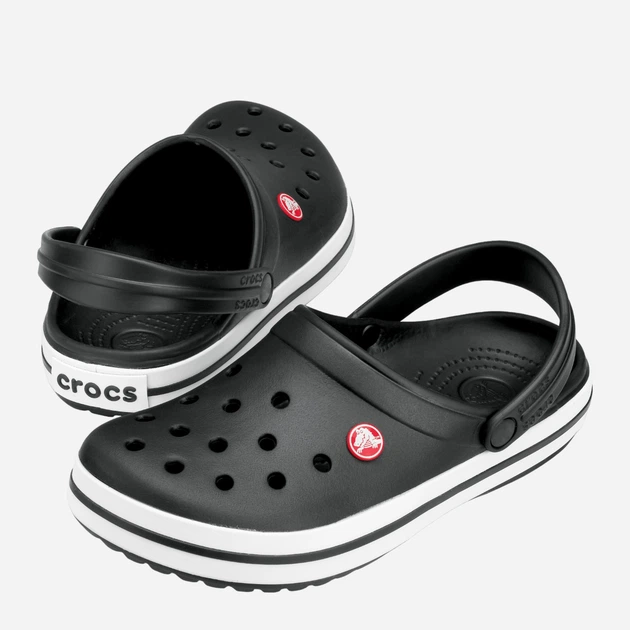 Chodaki damskie Crocs Crocband 11016-001 37-38 Czarne (883503475939) - obraz 3
