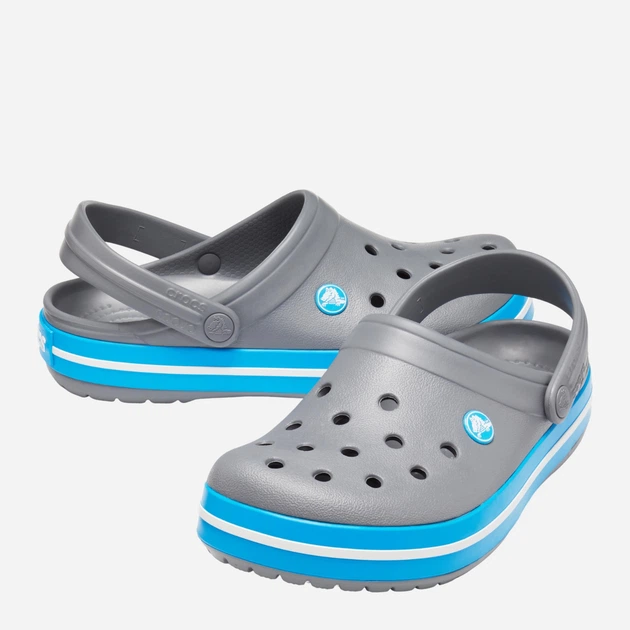 Chodaki damskie Crocs Crocband 11016-07W 37-38 (M5/W7) Szare (883503836822) - obraz 3