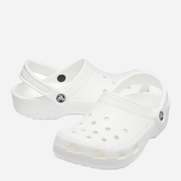 Чоловічі крокси Crocs Classic 10001-100 49-50 Білі (887350777413) - зображення 4