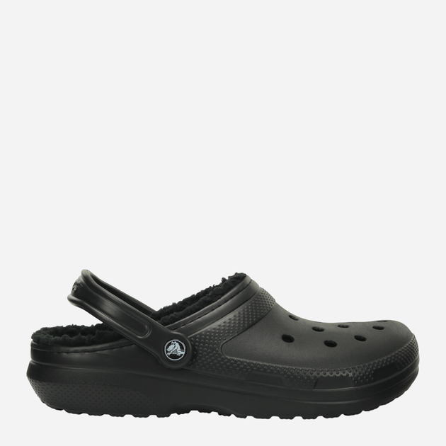 Chodaki męskie ocieplane Crocs Classic Lined Clog 203591-060 48-49 Czarne (887350811179) - obraz 1