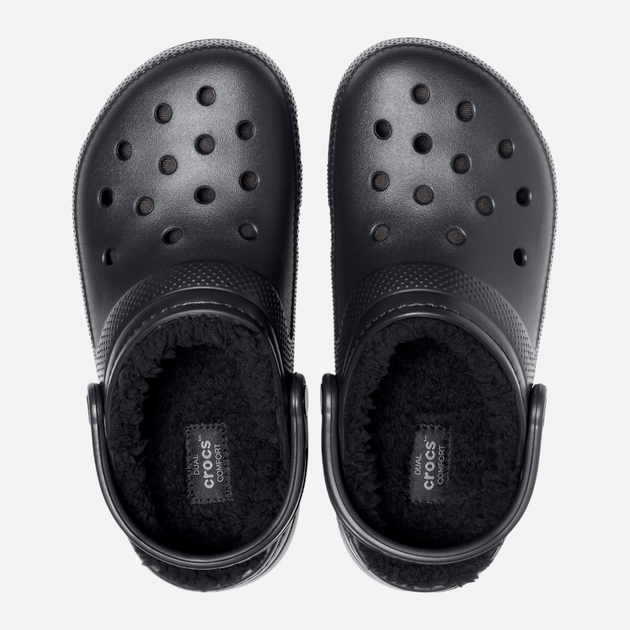 Чоловічі крокси утеплені Crocs Classic Lined Clog 203591-060 42-43 Чорні (887350811230) - зображення 5