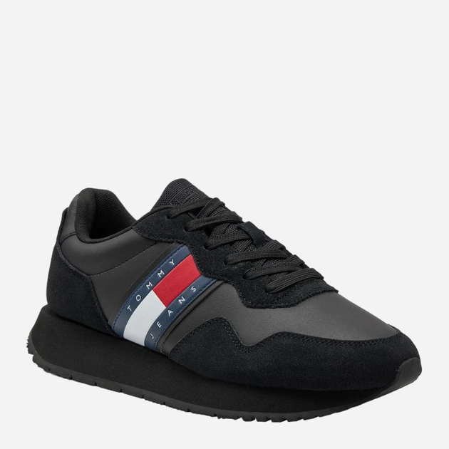 Buty sportowe męskie zamszowe do kostki Tommy Jeans EM0EM01316-BDS 42 Czarne (8720646074396) - obraz 2