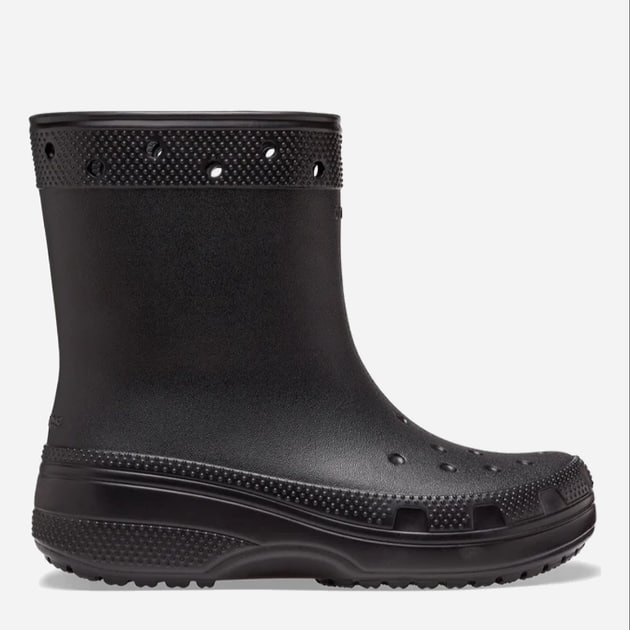 Жіночі гумові чоботи низькі Crocs Classic Rain Boot 208363-001 41-42 Чорні (196265279715) - зображення 1