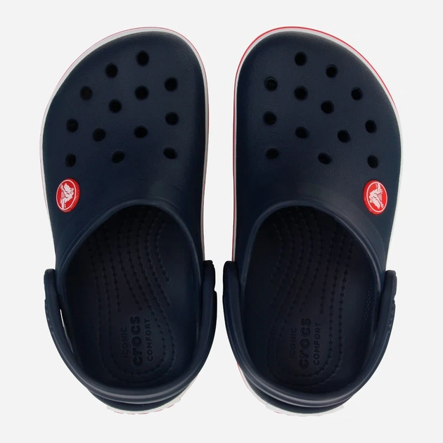 Chodaki młodzieżowe chłopięce Crocs Crocband Kids Clog 207006-485 38-39 (J68) Niebieski/Czerwony (191448739475) - obraz 4