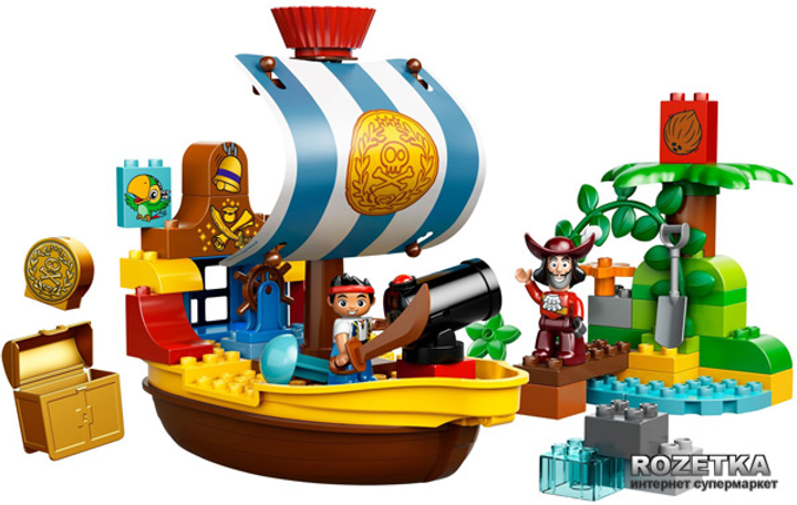 Конструктор LEGO DUPLO Пиратский корабль Джейка (10514) – игрушки с ...