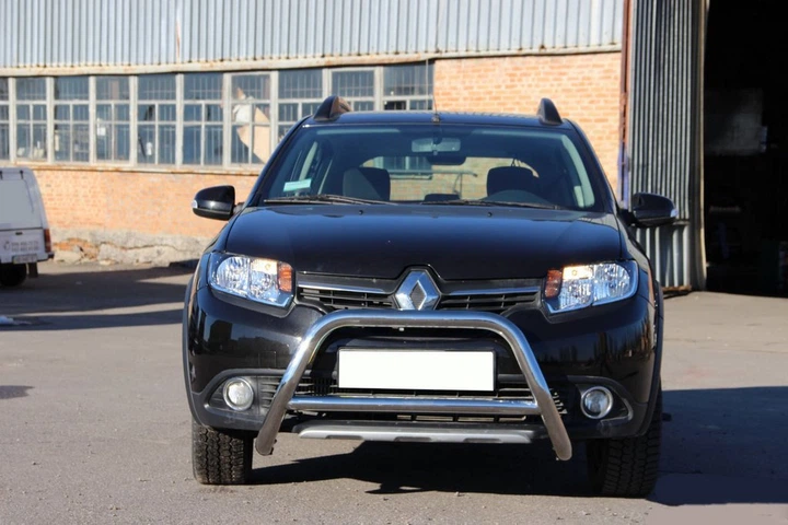 Передняя дуга WT006 (нерж.) для Dacia Sandero 2013-2020 гг - изображение 5