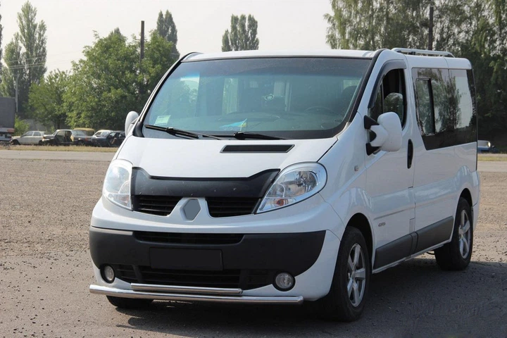 Передній захист ST014 (нерж.) для Opel Vivaro 2001-2015 рр - зображення 5