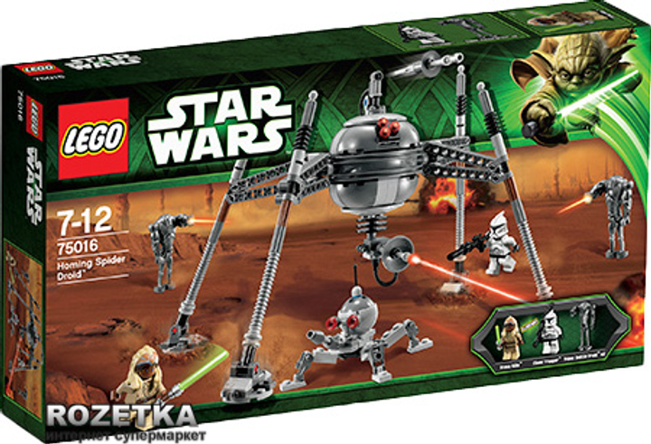 Конструктор LEGO Star Wars Самонаводящийся дроид-паук (75016) – фото ...