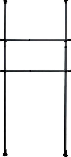 Drążek do ubrań Wenko Herkules 75-120 cm 2 szt Czarny (4008838355176) - obraz 3