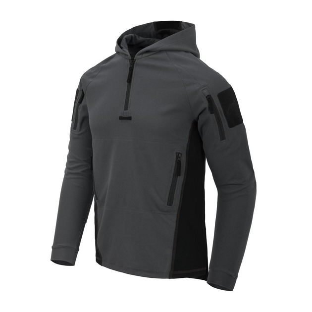 Кофта тактична Helikon-Tex Range Hoodie Topcool Сірий/Чорний L - зображення 1