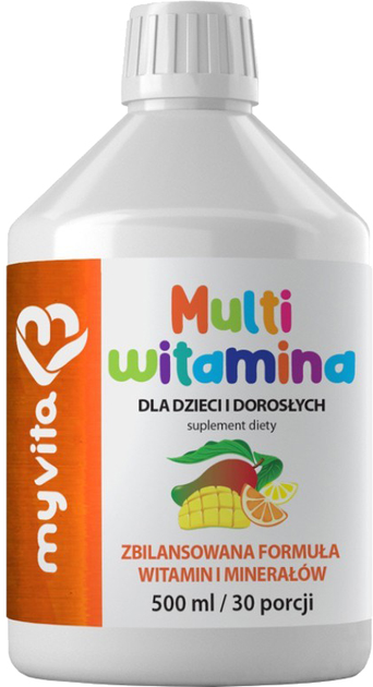 Дієтична добавка MyVita Multivitamin for Children and Adults 500 мл (5903021593320) - зображення 1