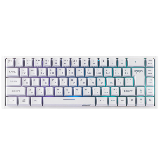 Беспроводная клавиатура игровая с подсветкой 2E KG360 RGB 68key WL ...