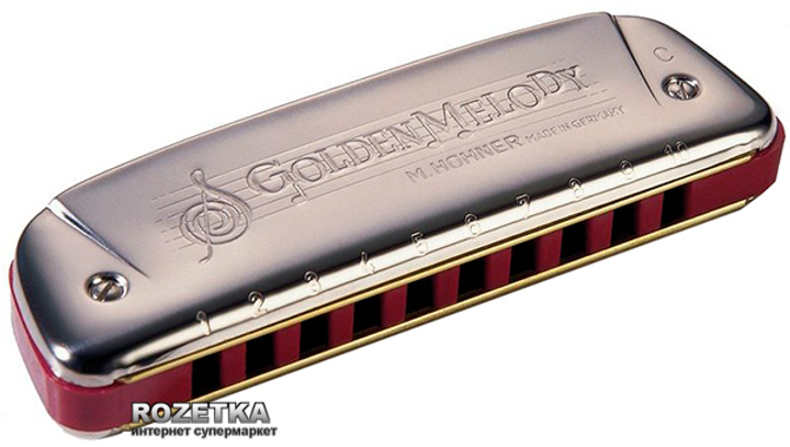 Губная гармошка Hohner Golden Melody G – фото, отзывы, характеристики в ...