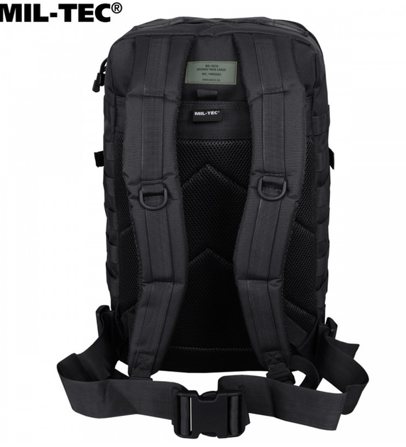 Рюкзак тактичний 36Л Чорний Assault L 36 л Mil-Tec BLACK (14002202-36) - изображение 3