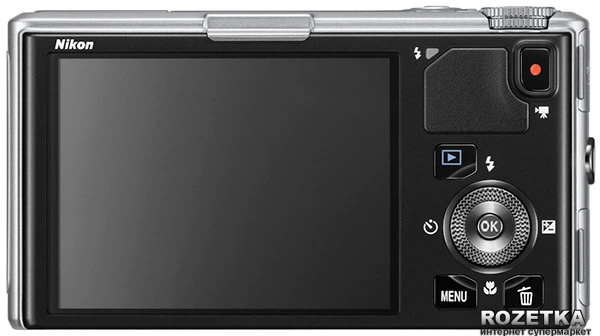 Фотоаппарат Nikon Coolpix S9500 Silver (VNA260E1) купить на