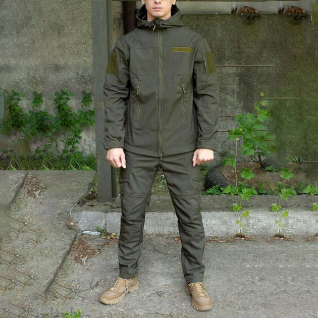 Форма S3 Softshell куртка та штани олива розмір 3XL - зображення 2