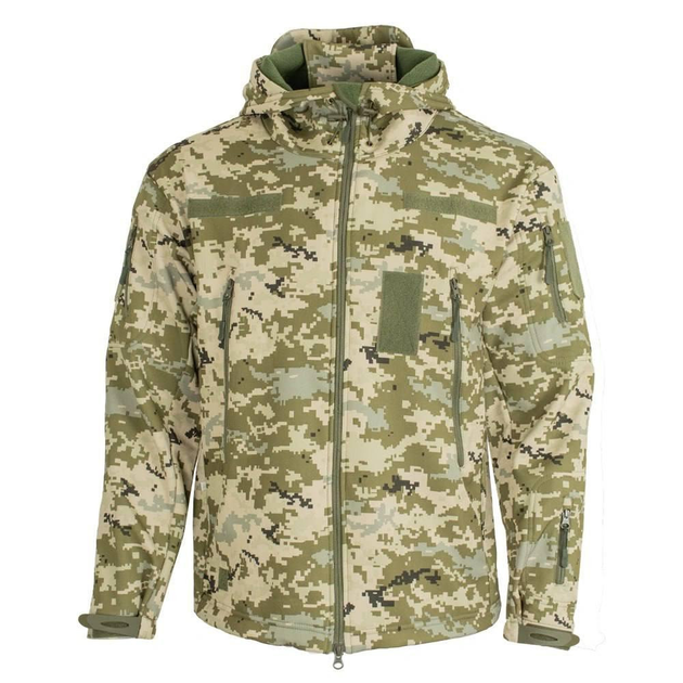 Куртка з капюшоном SoftShell піксель розмір S - зображення 1